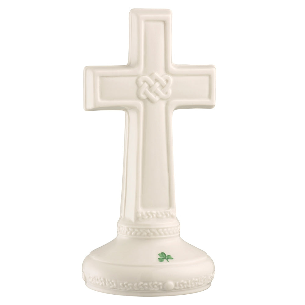 Belleek Classic Love Knot Cross