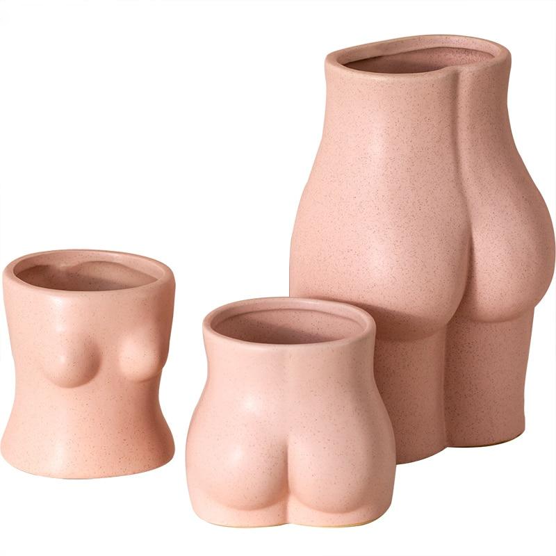 Body Art Ceramic Vases
