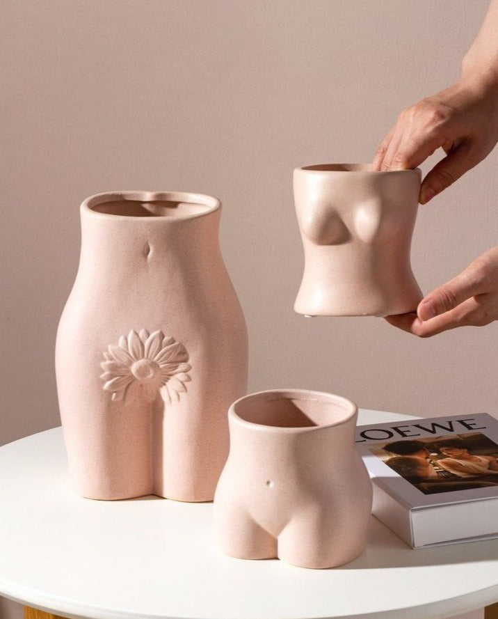 Body Art Ceramic Vases