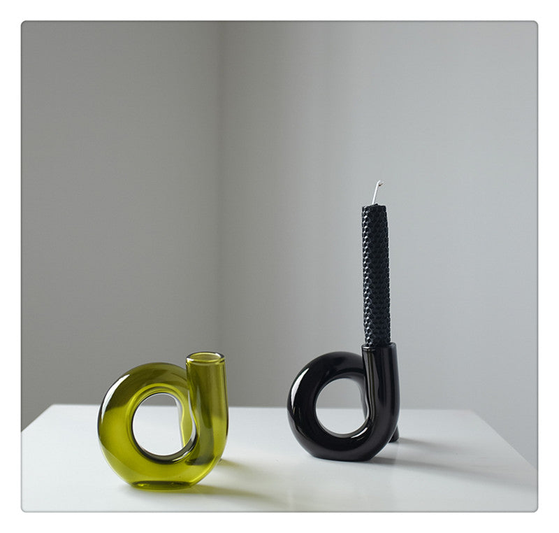 In the Loop Hydroponic Vase & Candle Holder - Final Sale