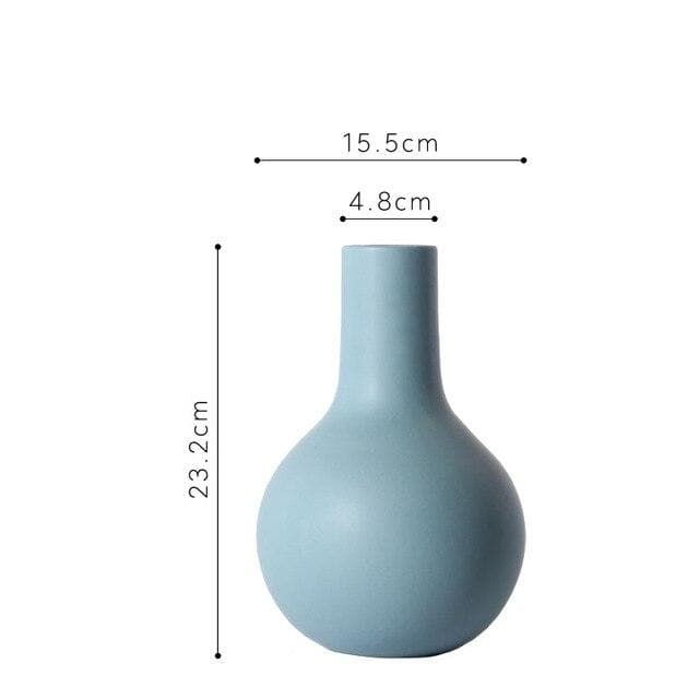 Shades of Blue Ceramic Vase - Final Sale