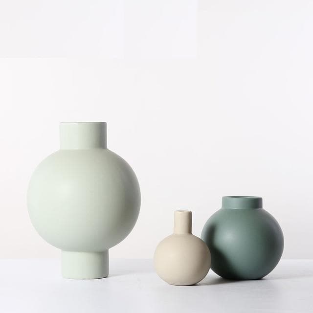 Shades of Blue Ceramic Vase - Final Sale