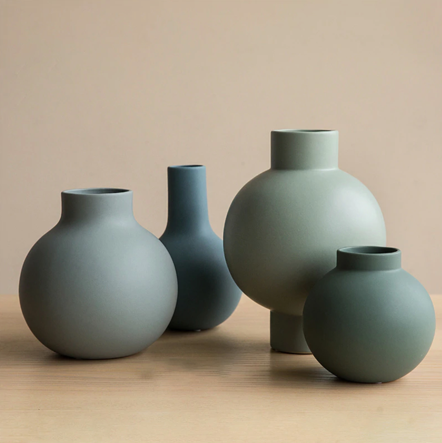 Shades of Blue Ceramic Vase - Final Sale