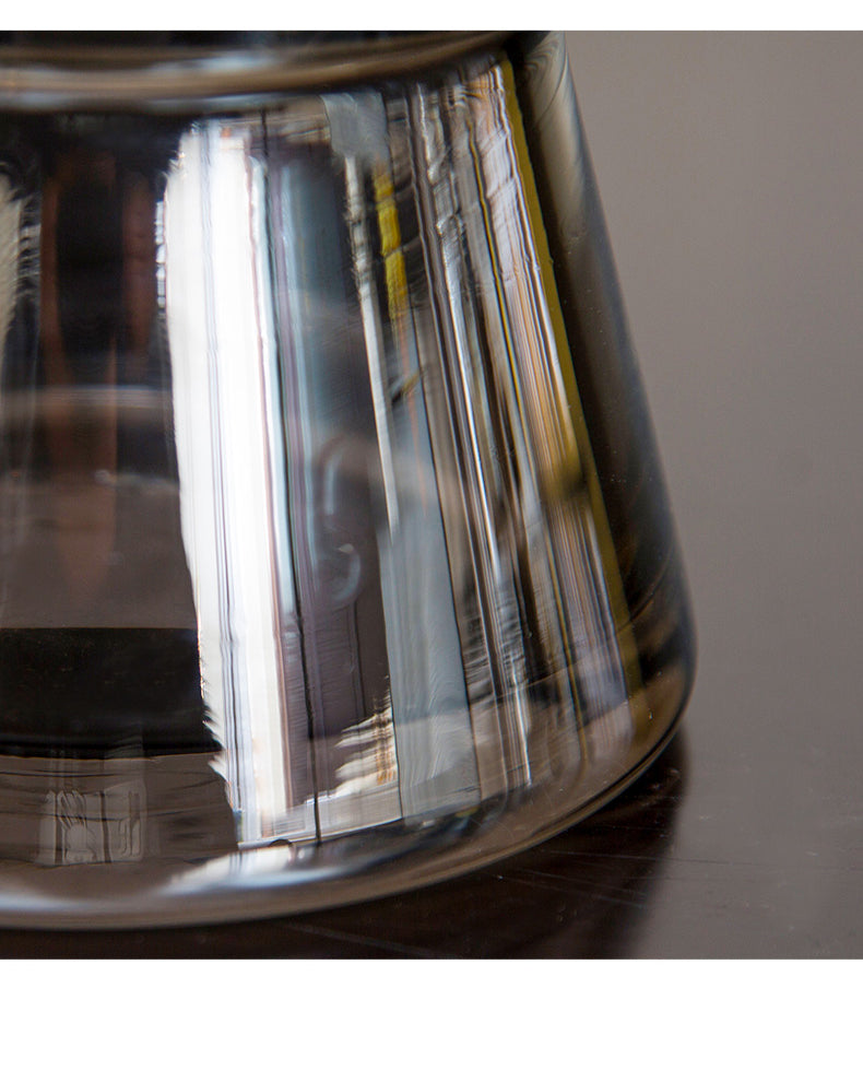 Silver Mirror Modern Glass Vase