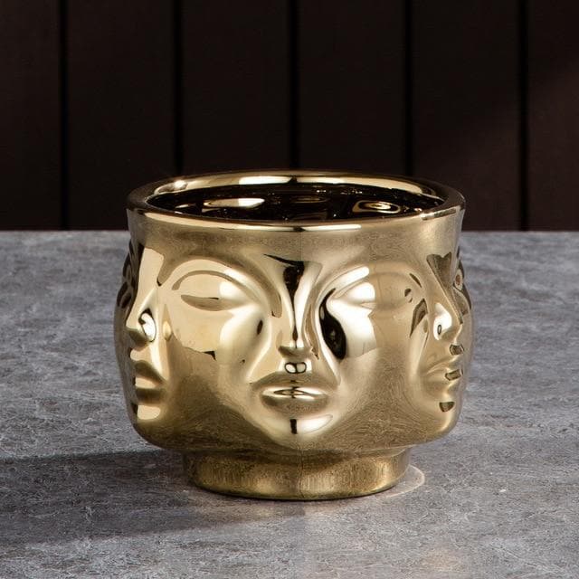 Visage Clay Ceramic Planters & Vases