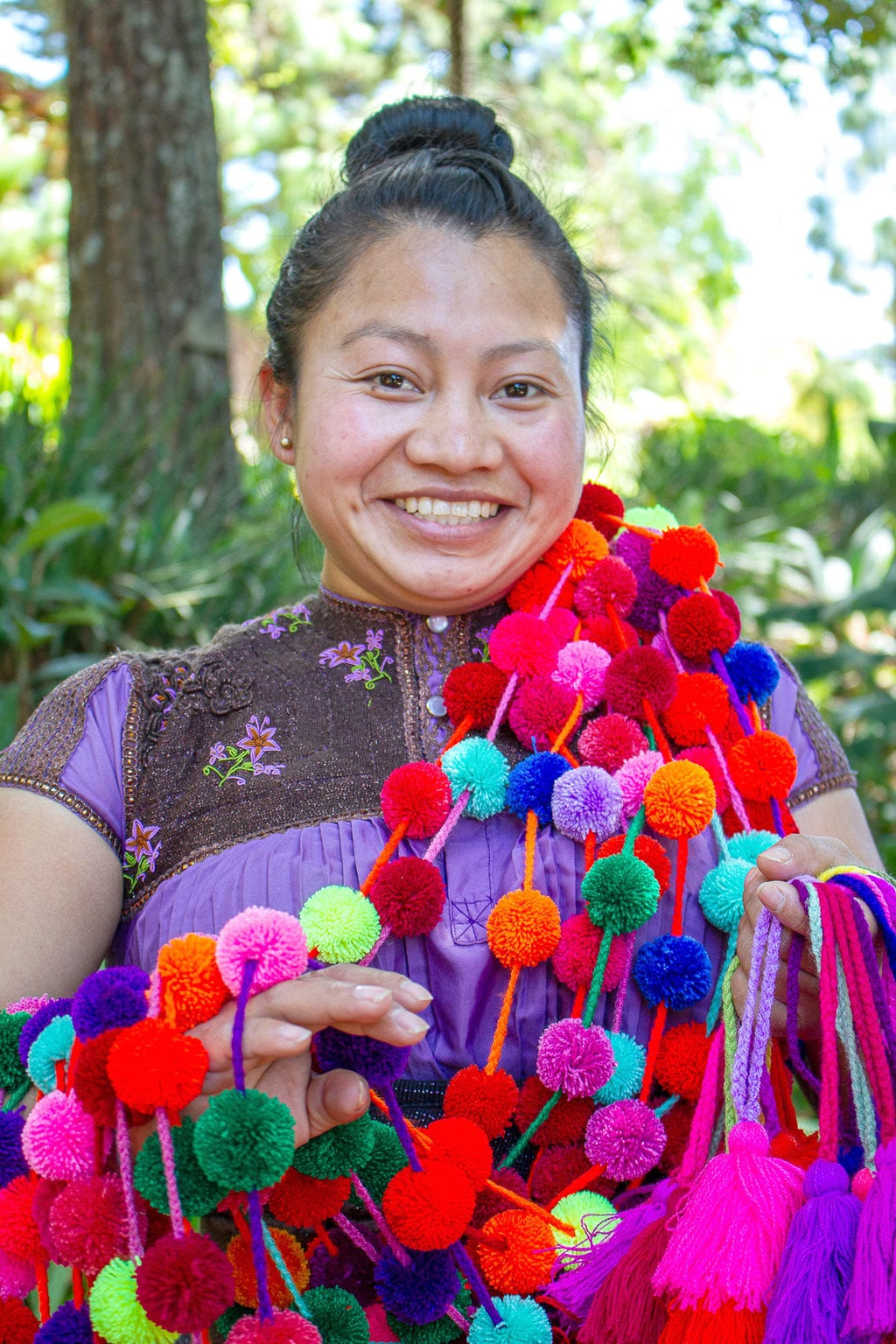 Colorful Cotton Ornaments from Mexico (Set of 4) - Spirited Tassels