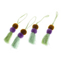 Colorful Cotton Ornaments from Mexico (Set of 4) - Spirited Tassels